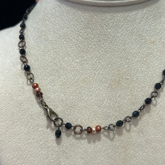 Jet Black Crystal Necklace-Boutique - Picture 4 of 5